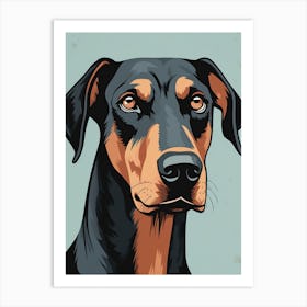 Doberman Pinscher Canvas Art Art Print