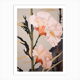 Flower Illustration Gladiolus 2 Art Print