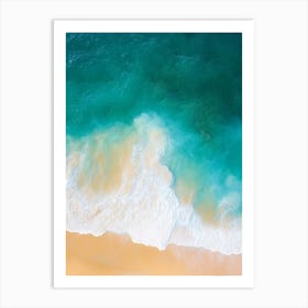 Aerial View Of A Beach 118 Art Print