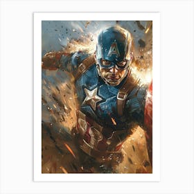 Captain America 18 Art Print