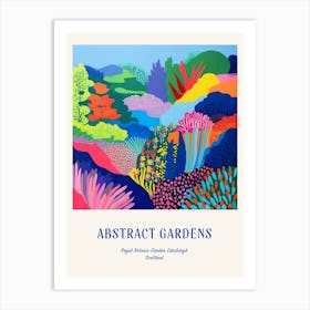 Colourful Gardens Royal Botanic Garden Edinburgh Scotland 1 Blue Poster Art Print