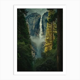 Waterfall Forest (20) Art Print