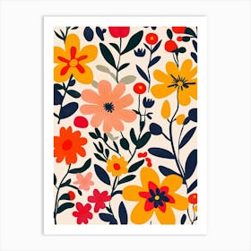 Floral Pattern 9 Art Print