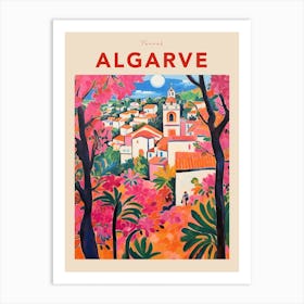 Algarve Portugal Fauvist Travel Poster Art Print