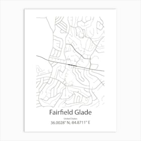 Fairfield,United States Minimalist Map Art Print