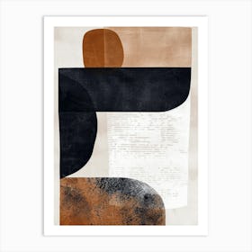 Abu Dhabi Stone Park Bauhaus Minimalist Art Print