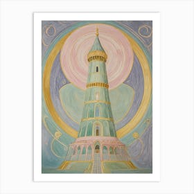 Sorbet Tower Of Light Art Print