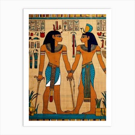 Egyptian Couple Art Print