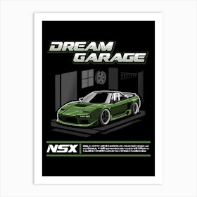 Honda NSX Army Art Print