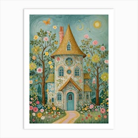 Fairy House In Pastel Art Print