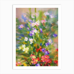 Freesia Impressionist Painting Art Print