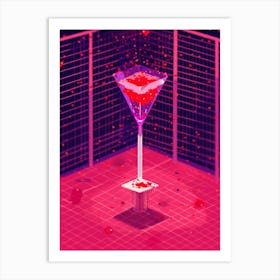 Cocktail In A Cage Art Print