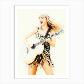 Taylor Swift The Eras Tour Watercolor Art Print