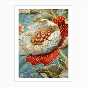 Japanese Embroidery 2 Art Print