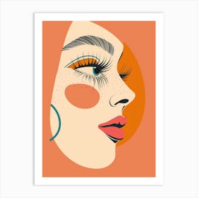 Face Of A Woman 86 Art Print