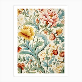 Floral Wallpaper 101 Art Print