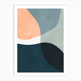 Abstract boho shapes 7 Art Print