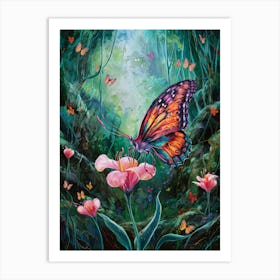 Classical Butterfly Painting II Art Print