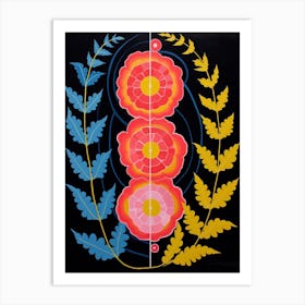 Snapdragon 1 Hilma Af Klint Inspired Flower Illustration Art Print