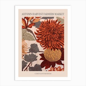 Fall Botanicals Chrysanthemum 2 Poster Art Print