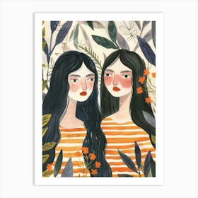 Two Sisters 2 Art Print