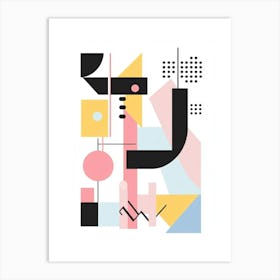 Abstract Geometric Print Art Print