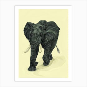 Abstract Elephant Art Print