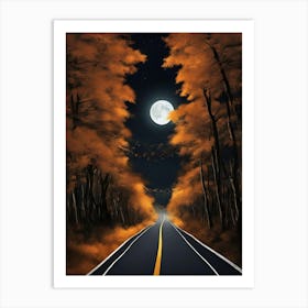 Road To The Moon Art Print