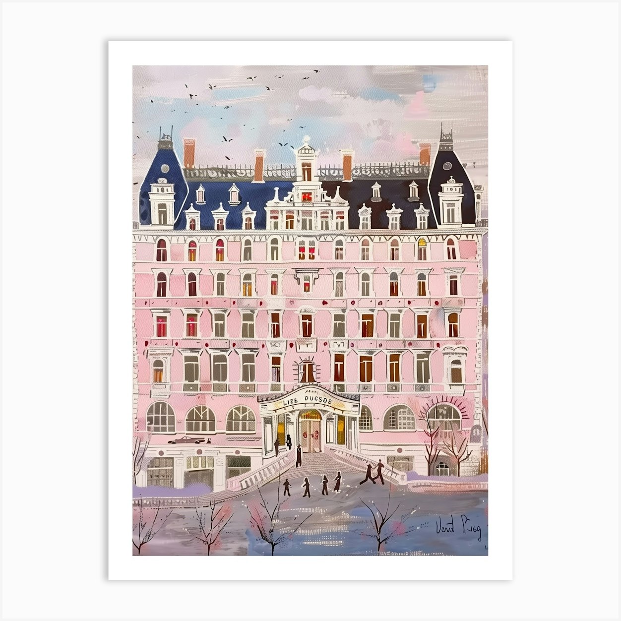 Grand Budapest Hotel 18 Art Print by AST prints