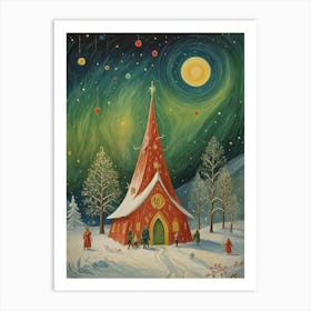 Festive Lights Art Print