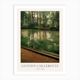 L Yerres, Pluie, Gustave Caillebotte Poster Art Print