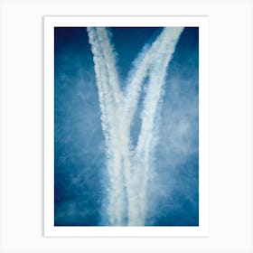 Smoke By The Red Arrows Art Print