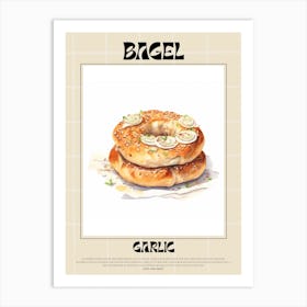 Garlic Bagel 5 Art Print