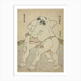 Sumo Wrestler, Katsushika Hokusai Art Print