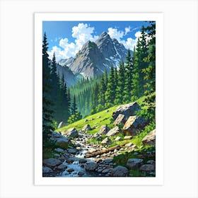 Mountain Stream Art Print