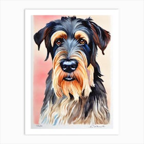 Giant Schnauzer Watercolour Dog Art Print