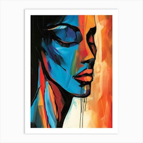 Face Of A Woman 90 Art Print