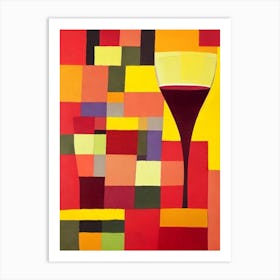 Monastrell Paul Klee Inspired Abstract Cocktail Poster Art Print