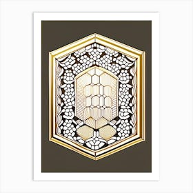 Hive Frames 3 Beehive William Morris Style Art Print