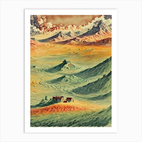 Desert Landscape Art Print