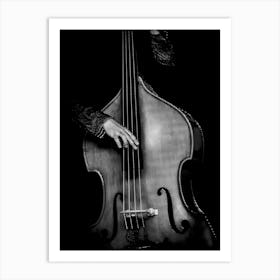 Cello Player Line Art Illustration Art Print