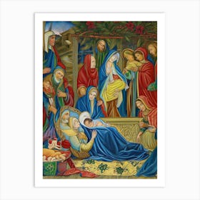 Nativity Scene 23 Art Print