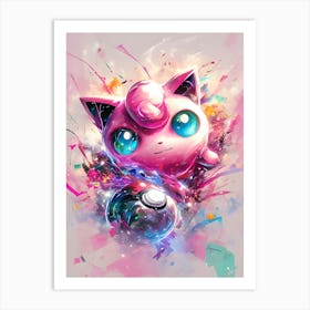 Jigglypuff S From Pokemon Art Print