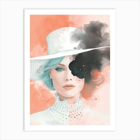 Woman In A Hat 107 Art Print