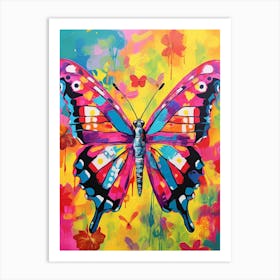 Pop Art Brimstone Butterfly 4 Art Print