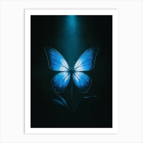 Blue Butterfly 3 Art Print