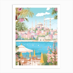 Istanbul Turkey 1 Illustration Art Print