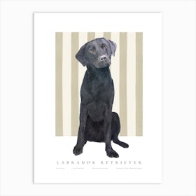 Black Labrador Retriever Art Print