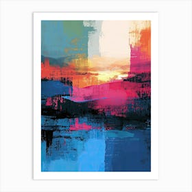 Sunset | Pixel Art Series 5 Art Print