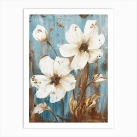 White Flowers 2 Art Print